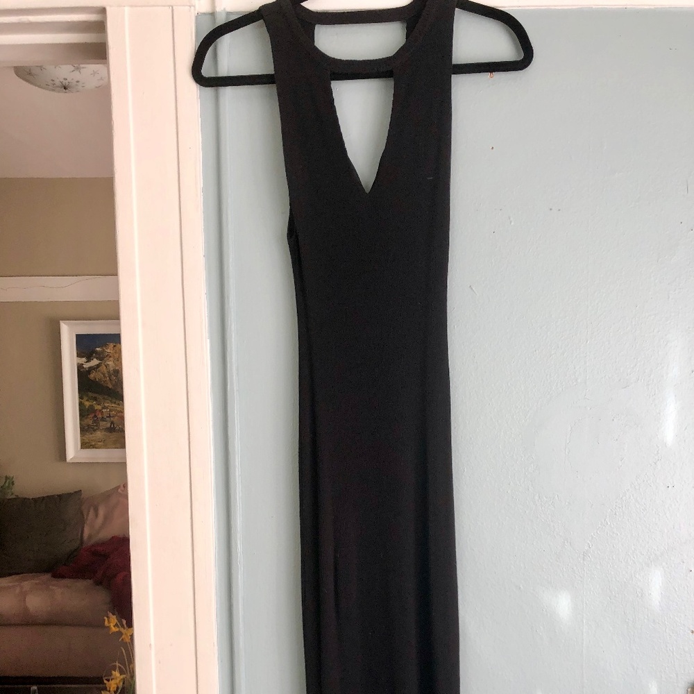 Silence + Noise black knit dress